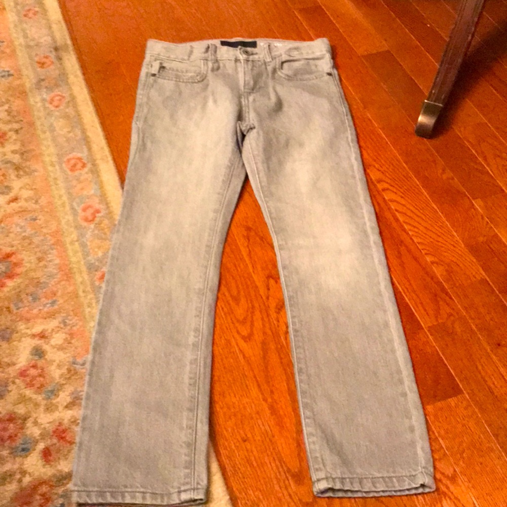 Gray straight leg boys jeans